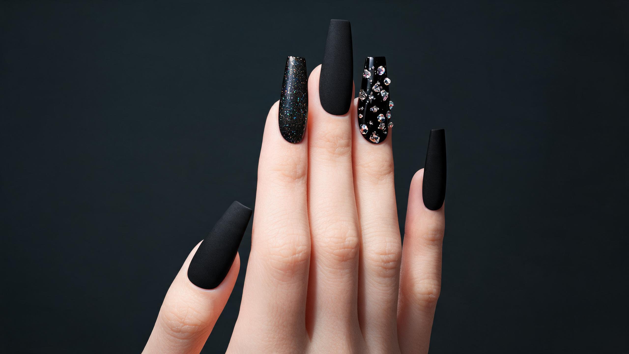 Black Nail Design Ideas: Bold, Elegant & Edgy Styles