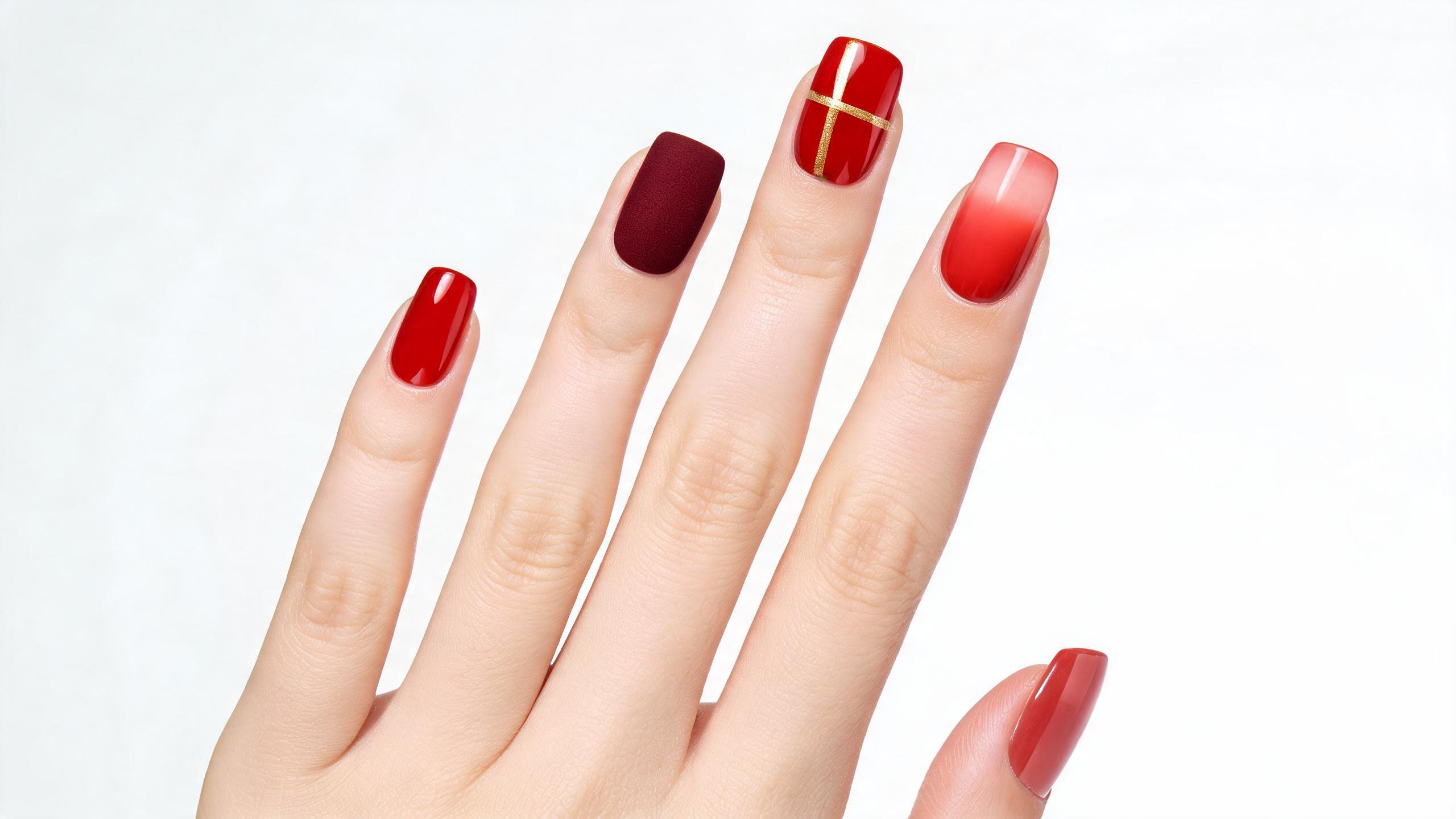 Red Nail Design Ideas: Cherry, Burgundy & Everything In Between